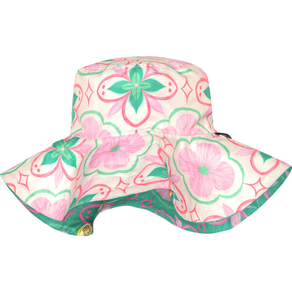 Azulejo Reversible Picnic Hat, Multicolor