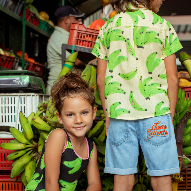 Platanos Crudo Guayabera, Tropical Shirt - Button Downs - 3
