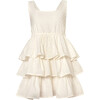 Plumeti Crudo Plumeti Dress, White - Dresses - 1 - thumbnail