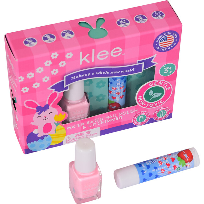 Hopping Pink Easter Water-Based Nail Polish and Lip Shimmer Set - Nails - 3