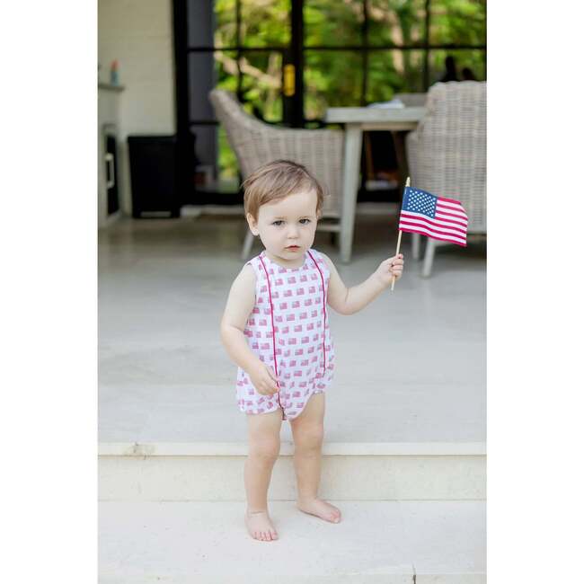 Reid Boys' Bubble, American Flag - Rompers - 2