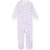 Parker Girls' Zipper Pajama, Sandcastles Pink - Footie Pajamas - 1 - thumbnail
