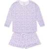 Anna Women's Longsleeve Top Short Set, Seashells on the Seashore - Pajamas - 1 - thumbnail