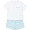 Hudson Boys' Short Set, Sandcastles Blue - Mixed Apparel Set - 1 - thumbnail