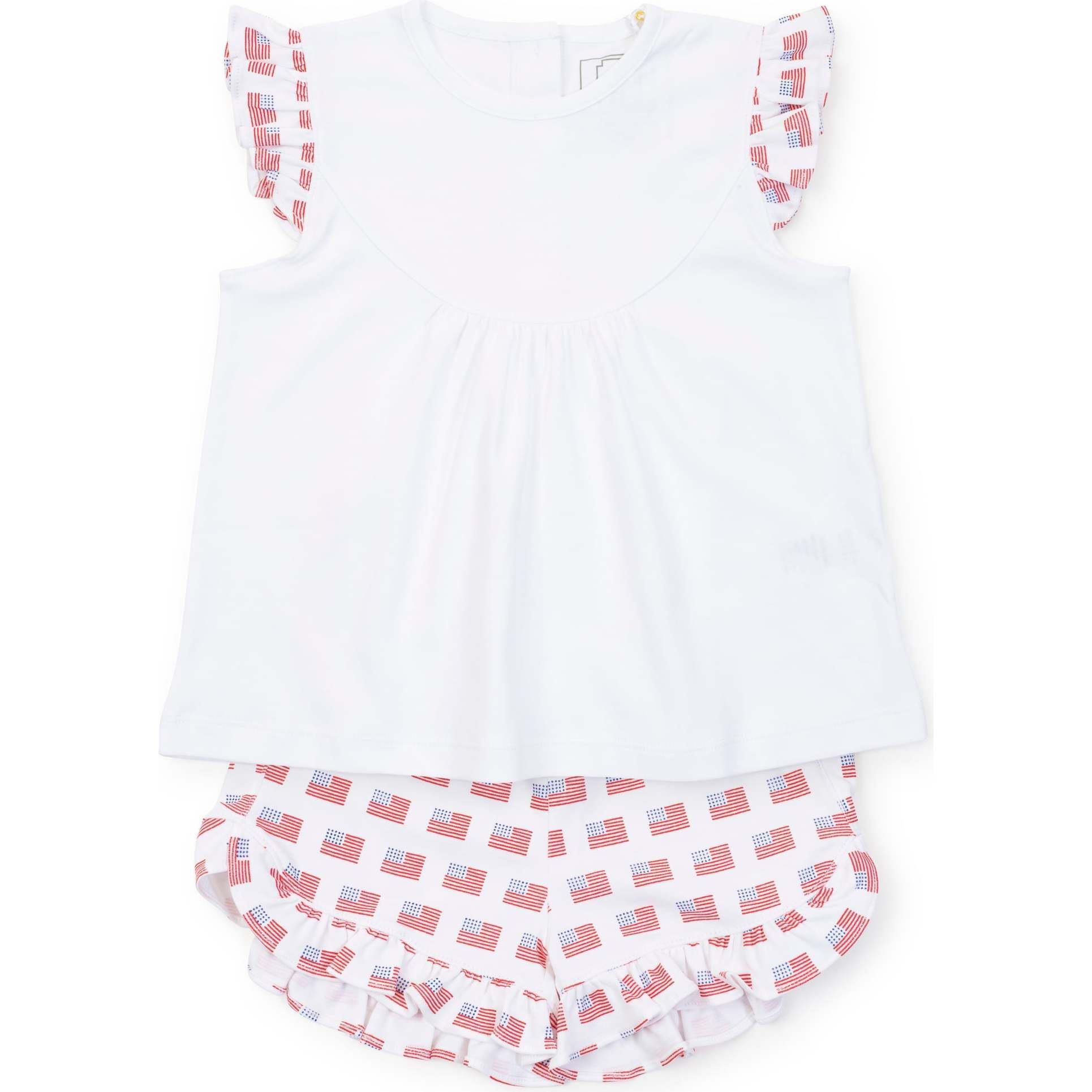 Ella Girls' Short Set, American Flag - Mixed Apparel Set - 1