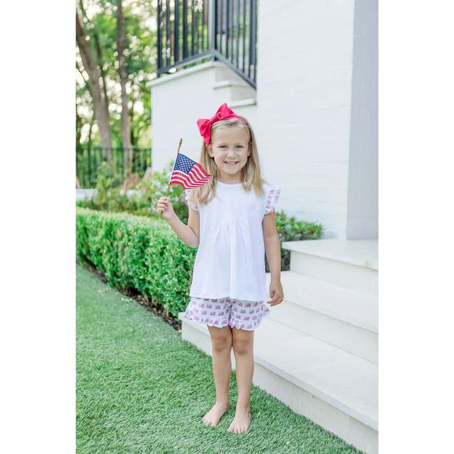 Ella Girls' Short Set, American Flag - Mixed Apparel Set - 2