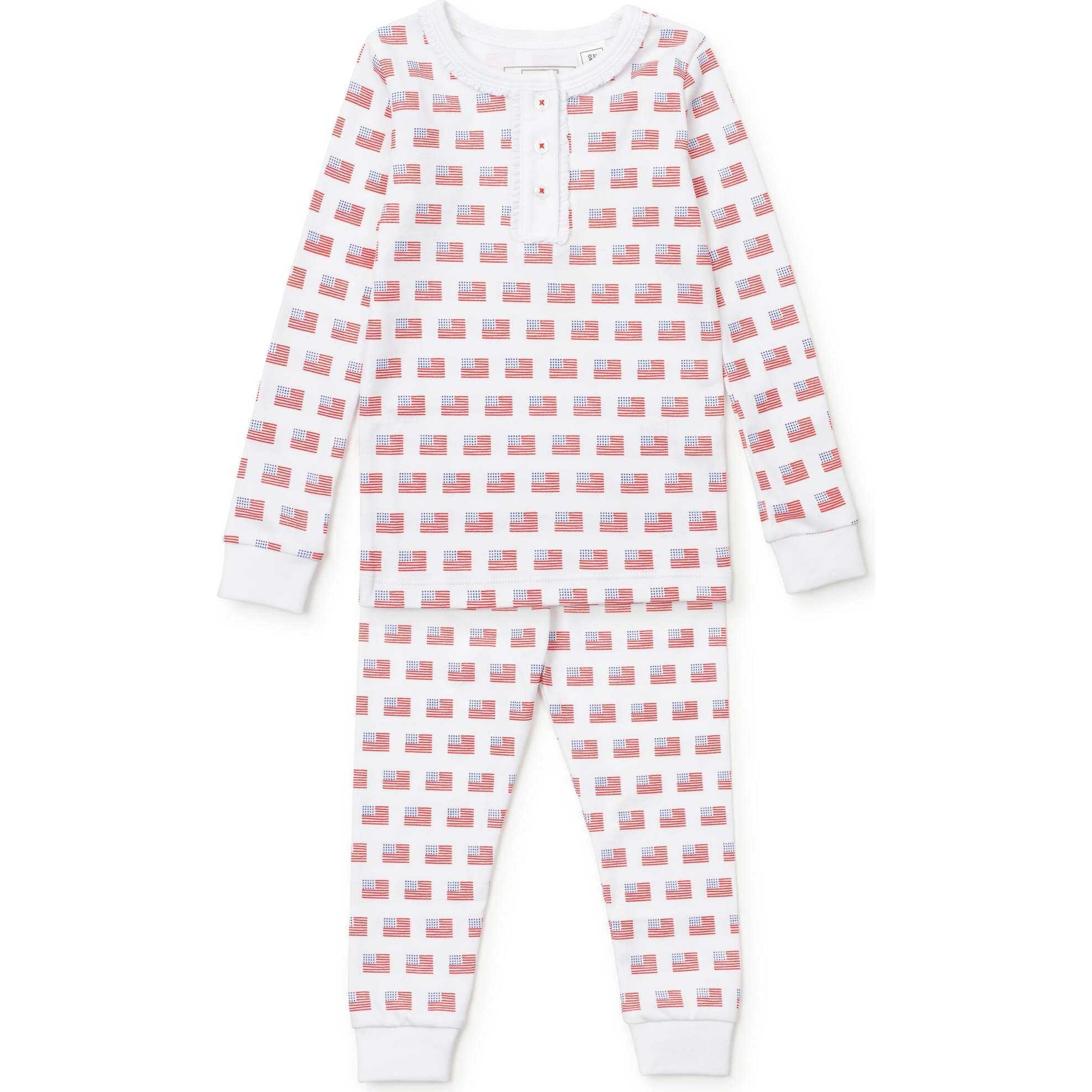 Alden Girls' Pajama Pant Set, American Flag - Pajamas - 1