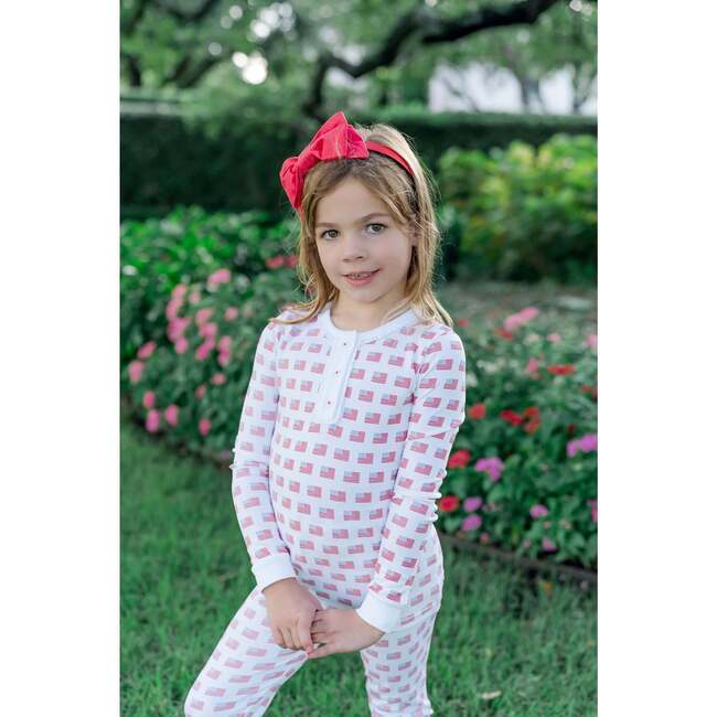Alden Girls' Pajama Pant Set, American Flag - Pajamas - 2