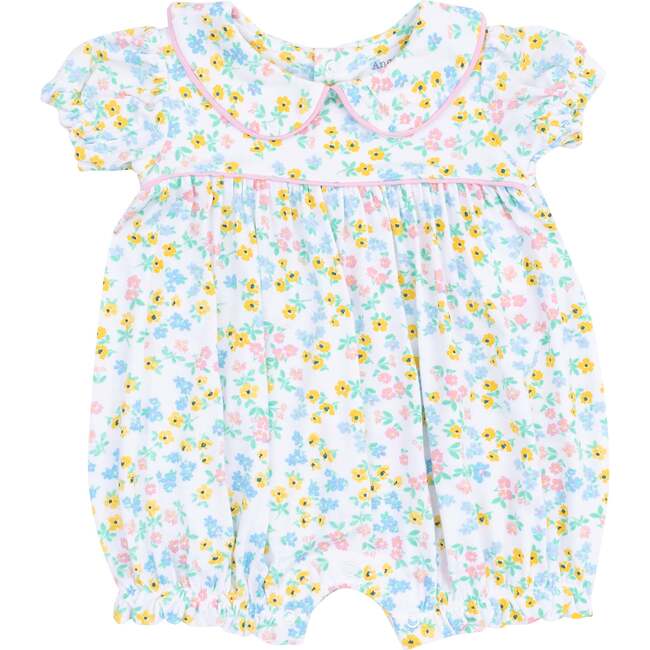 Classic Puff Sleeve Baby Doll Bubble, Caroline's Calico - Rompers - 1