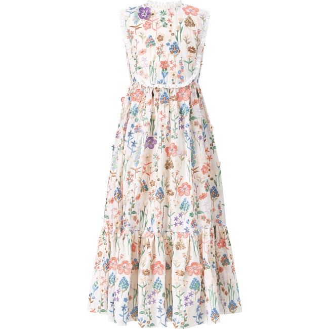 Serena Embroidered Maxi Dress, Floral