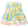 Ellison Embroidered Mini Skirt, Floral - Skirts - 1 - thumbnail