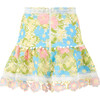 Ellison Embroidered Mini Skirt, Floral - Skirts - 2