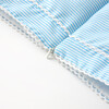 Harley Embroidery Top, Blue Stripe - Blouses - 7