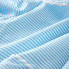 Harley Embroidery Top, Blue Stripe - Blouses - 8