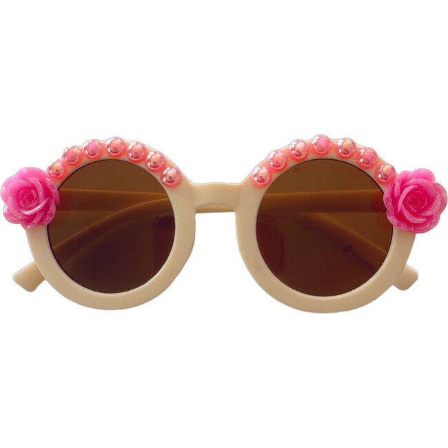 Rosey Alina Round Sunnies, Crème