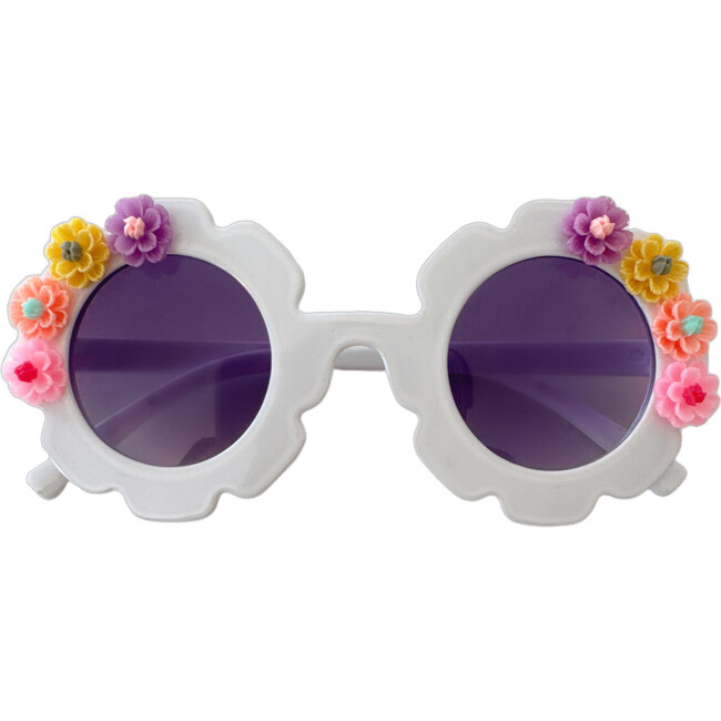 Flower Power Cami Flower Sunnies, White