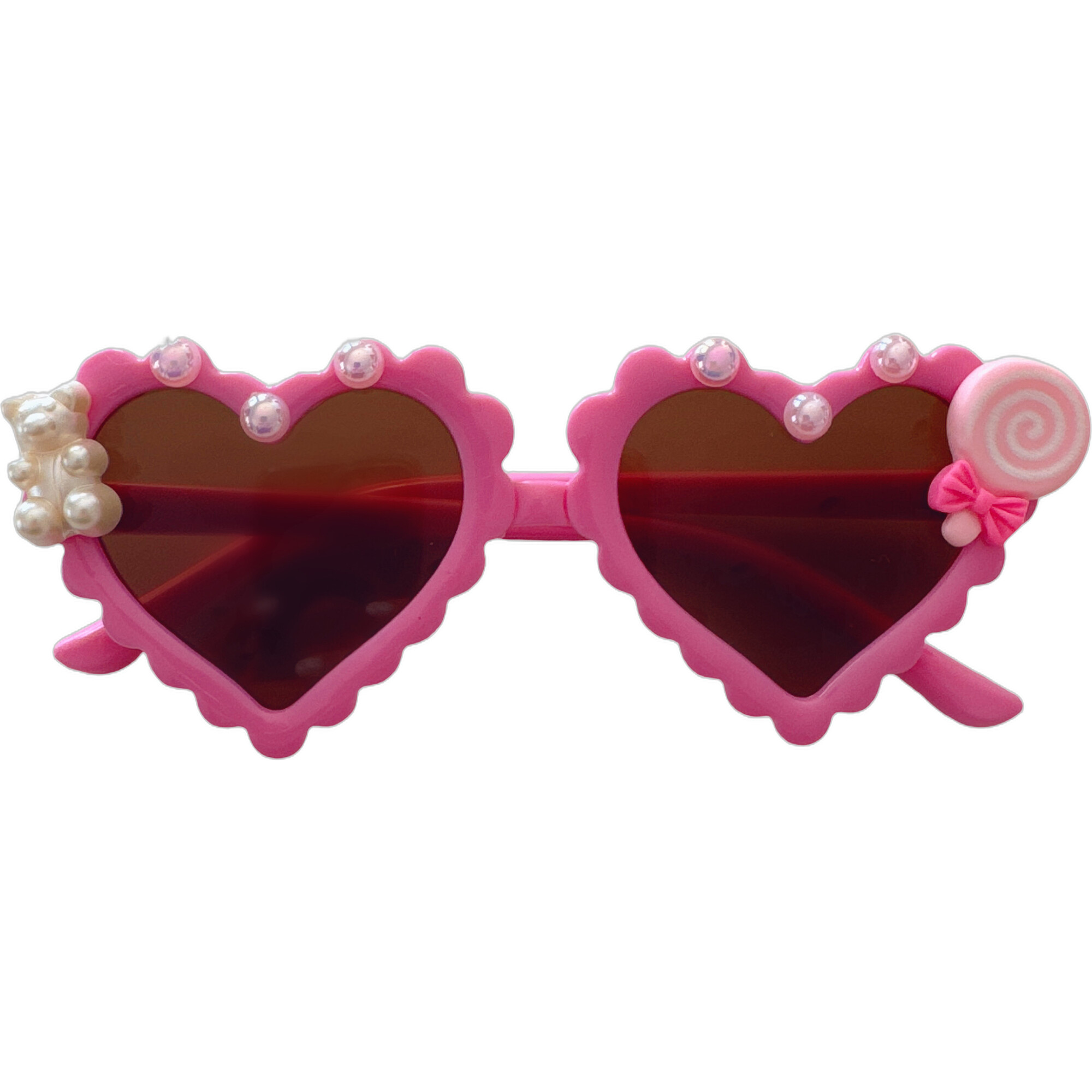 Candy Hearts Anna Heart Sunnies, Pink - Sunglasses - 1