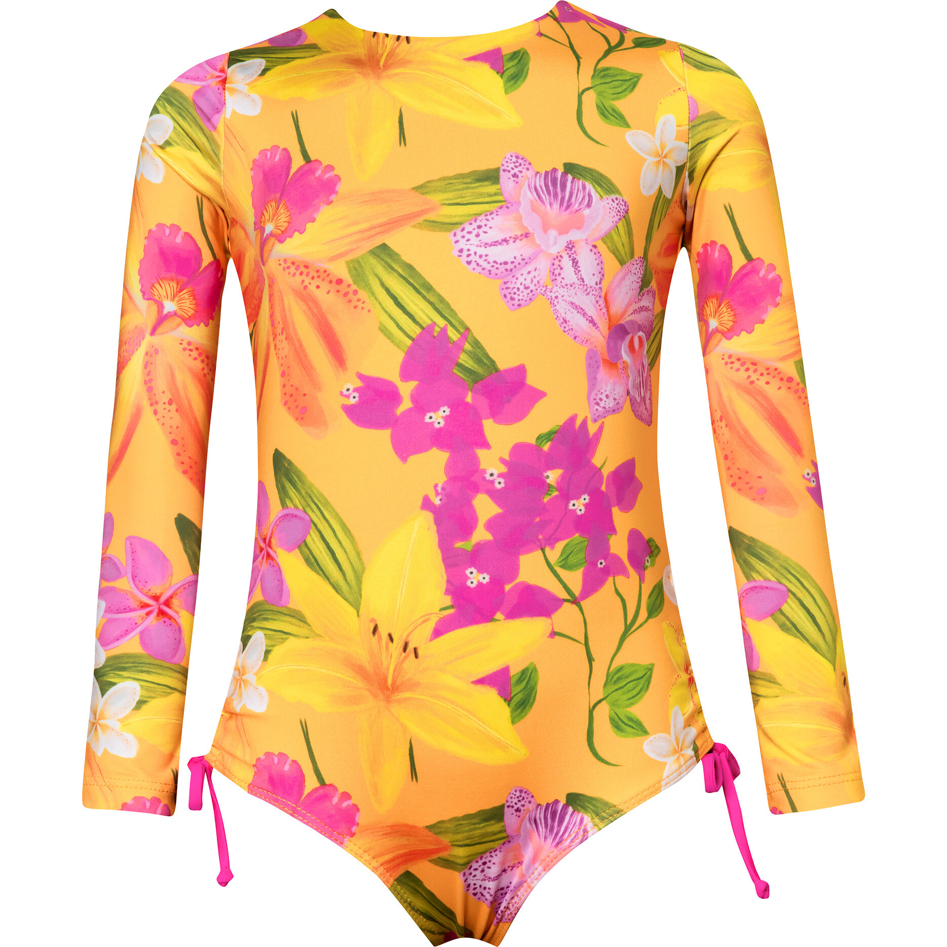 Veranera Amarillo Jess Longsleeve Swimsuit, Yellow - One Pieces - 1