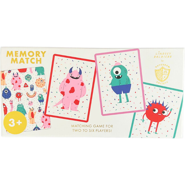 Little Monsters Memory Match Card Game - Party Accessories - 1