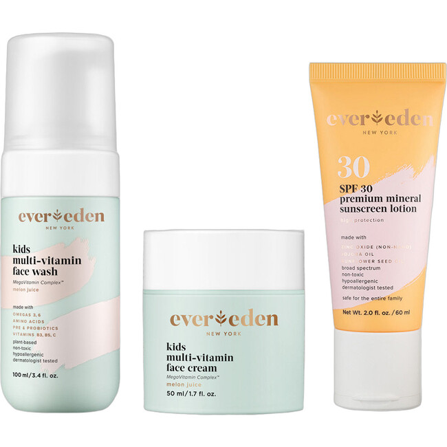 Kids Daily 1-2-3 Routine, Melon Juice - Skin Care Sets - 1