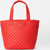 Medium Metro Tote Deluxe, Bright Cherry - Bags - 1 - thumbnail