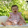 Wild Garden Smocked Bubble, Pink - Rompers - 3
