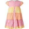 Striped Tier Button-front Dress, Multi - Dresses - 1 - thumbnail