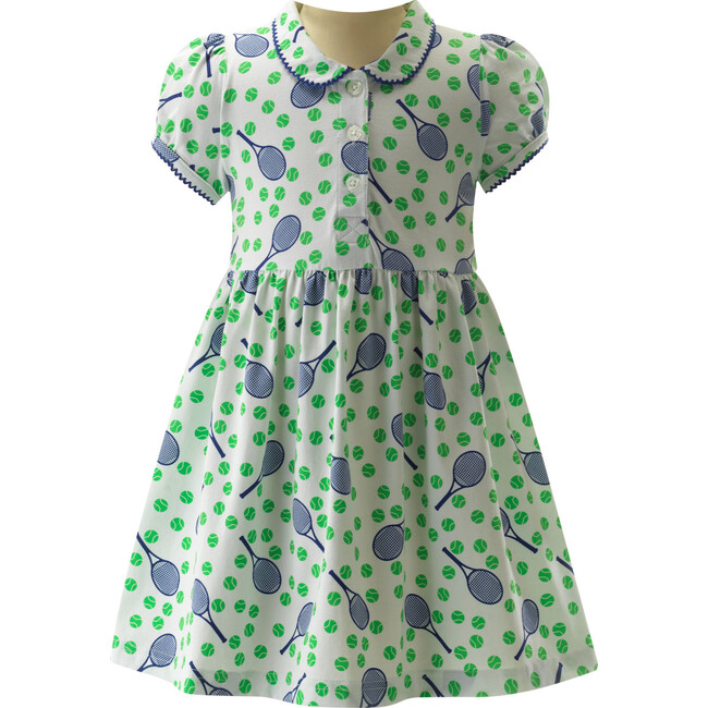 Tennis Ball Jersey Dress, Ivory