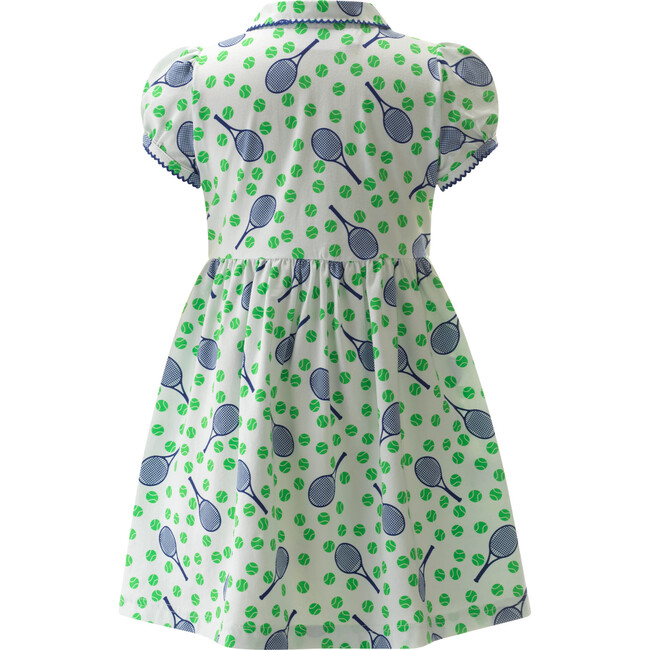 Tennis Ball Jersey Dress, Ivory - Dresses - 2