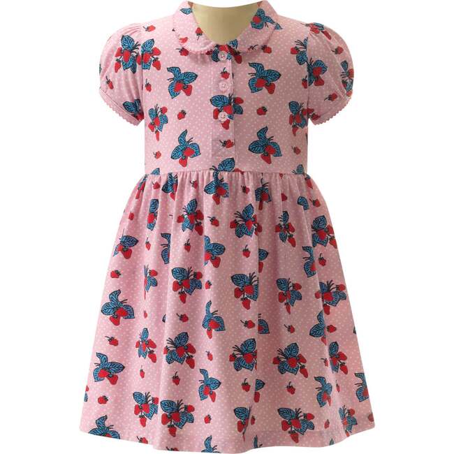 Strawberry Jersey Dress, Pink