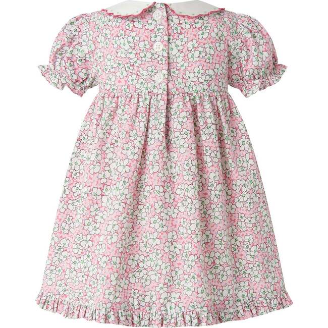 Scalloped Collar Floral Dress and Bloomers, Pink - Dresses - 2