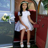 Pearl Tiered Damask Dress, White - Dresses - 2