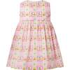 Patchwork Bow Dress & Bloomers, Pink - Dresses - 2