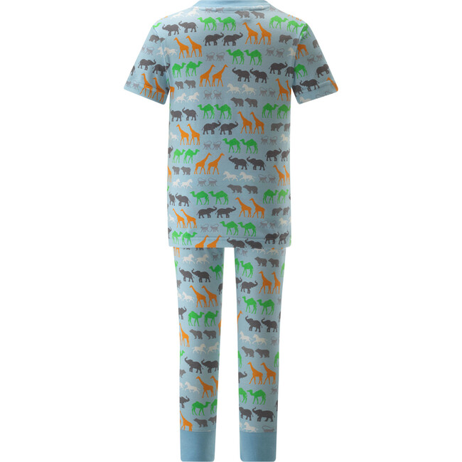 Noah's Ark Animal Pyjamas, Blue - Pajamas - 2