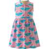 Flamingo Jersey Dress, Pink - Dresses - 1 - thumbnail
