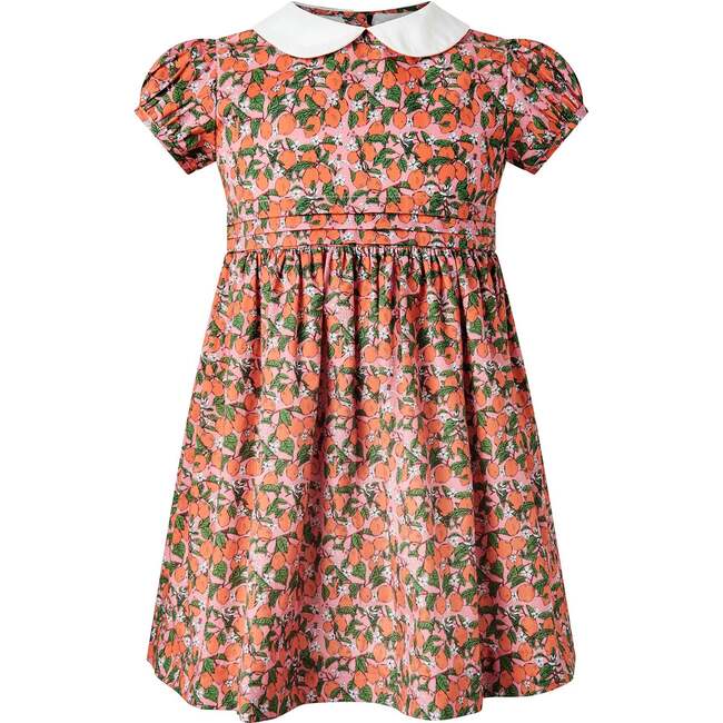 Clementine Peter Pan Collar Dress, Orange