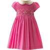 Bodice Smocked Dress, Pink - Dresses - 1 - thumbnail