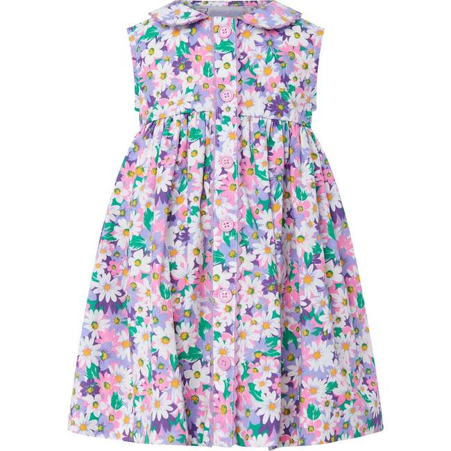 Aster Sleeveless Button-Front Dress & Bloomers, Multi