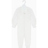Stripe Two Way Zip-Up Sleepsuit 3 Pack, White - Footie Pajamas - 4