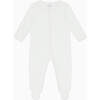 Stripe Two Way Zip-Up Sleepsuit 3 Pack, White - Footie Pajamas - 5