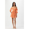 Callum Mini Dress, Orange - Dresses - 1 - thumbnail