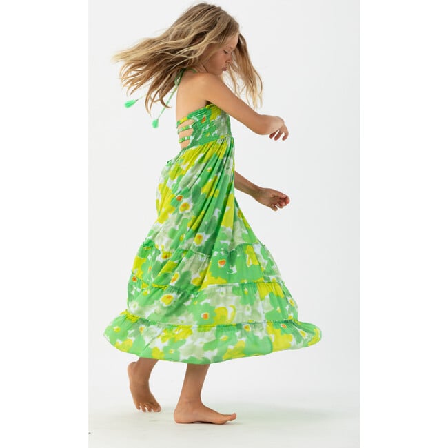 Kids Bellini Dress, Green - Dresses - 4