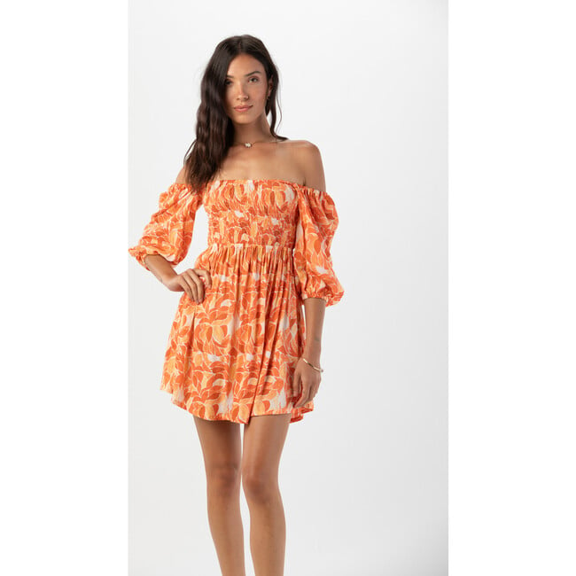 Callum Mini Dress, Orange - Dresses - 4