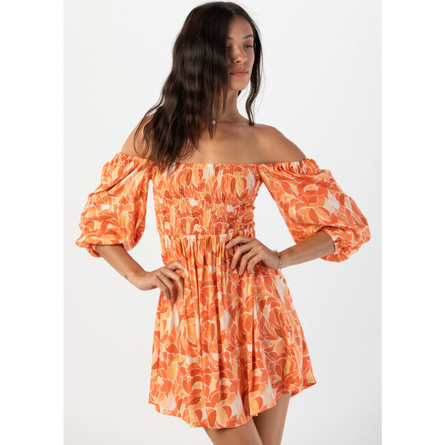 Callum Mini Dress, Orange - Dresses - 5