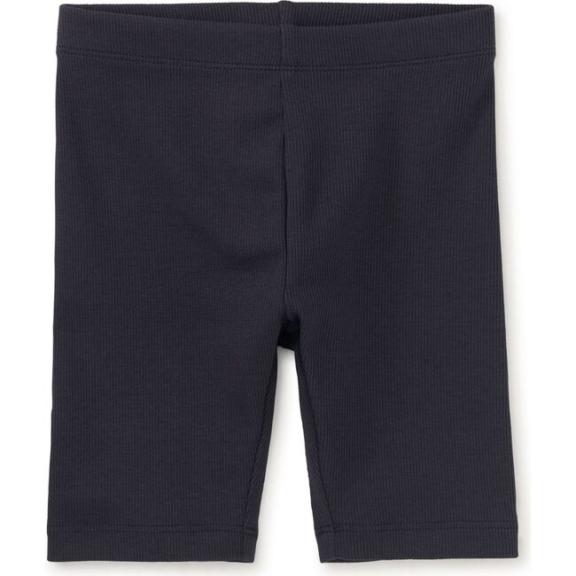 Ribbed Bike Shorts, Indigo