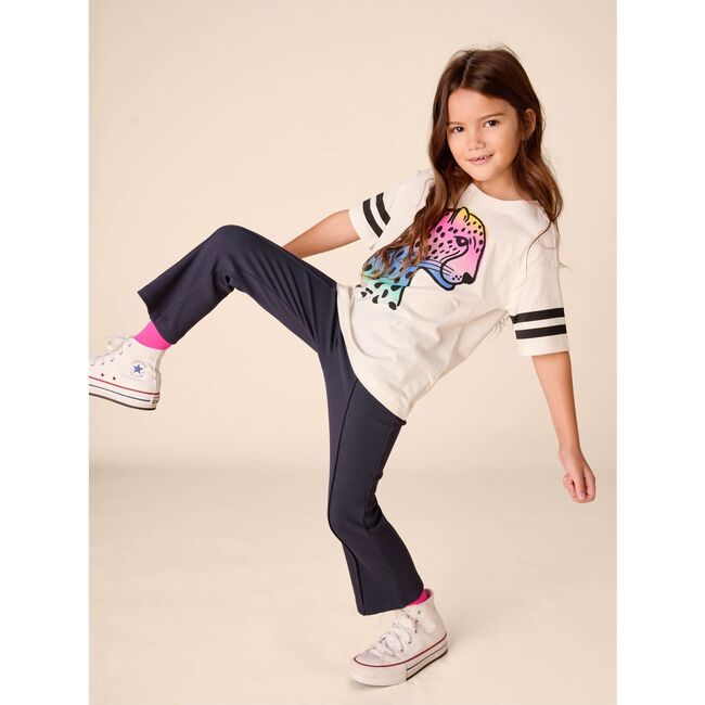 Ribbed Flare Pants 2.0, Indigo - Pants - 3