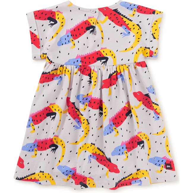 Short Sleeve Empire Dress, Iguana a Go-Go - Dresses - 4