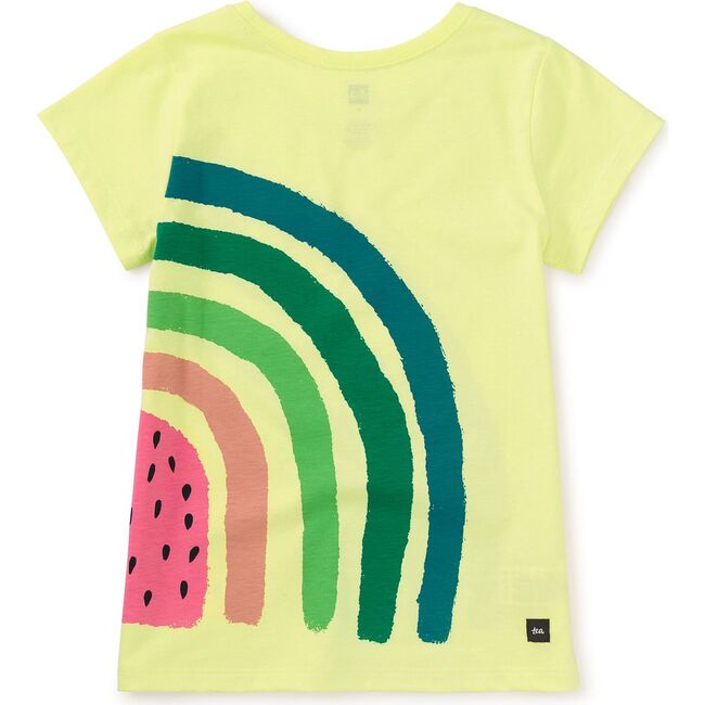Rainbow Watermelon Double Sided Graphic Tee, Kiwi