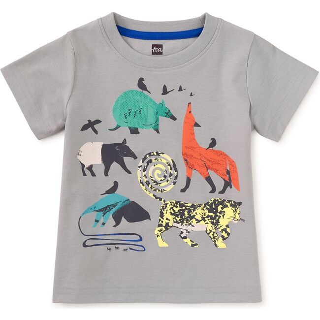 Rainforest Animals Graphic Tee, Mica - T-Shirts - 2