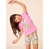 Rainbow Pineapple Graphic Tee, Perennial Pink - T-Shirts - 4